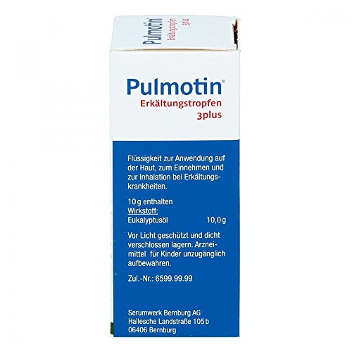 Pulmotin Erkältungstropfen 3plus, 20 ml Lösung