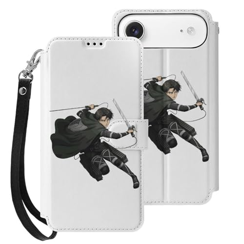 iPhone17 Air用ケース 手帳型 進撃の巨人 リヴァイ 兵長 アイフォン17 Air用ケース 財布型 スマホケース PUレザー おしゃれ カード収納 スタンド機能 携帯カバー 耐衝撃 2025年新型