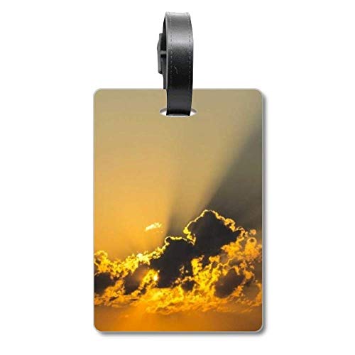 Étiquette pour valise Sky Sunshine orange pour ne plus perdre son sac