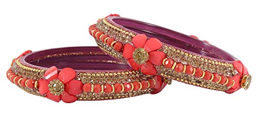 Image of NMII Viral Multi Colour Glass Bangles with Golden Ghungroo Charms & Stone Work For Women & Girls | Fancy Designer Glass Bangle | Traditional Chudi | Kanch Ki Churi | Stylish Ghungroo Bangle For Women
