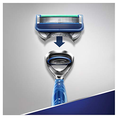 Gillette Fusion 5 Start Rasierklingen mit Feuchtigkeitsstreifen für sanftes Gleiten über die Haut, 4 Ersatzklingen - Image 6