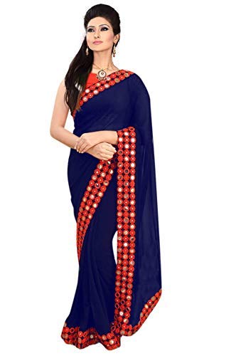 mirror work sarees amazon