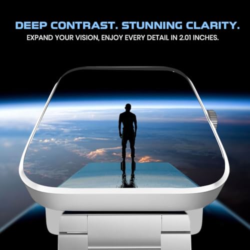 Image of GameSir H9 Smartwatch - Big Display | Bluetooth Calling | Heart Rate & SpO2 Monitor | 100+ Sports Modes | Long Battery | IP68 Waterproof | TFT Display | Design for Men & Women (Metal Silver)