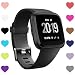 CreateGreat Bands Compatible with Fitbit Versa, Silicone Adjustable Replacement Wristband for Fitbit Versa Smart Watch Heart Rate Fitness Wristband Small Large