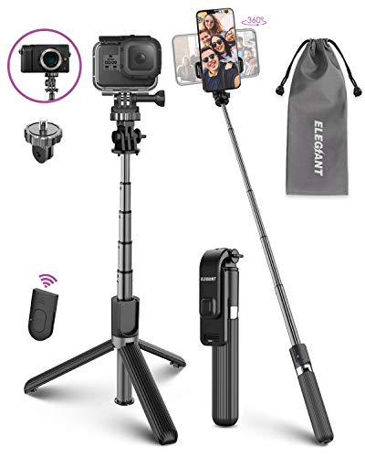 Asta Selfie Telescopica Regolabile Con Testa Sferica 360° Per Action Camera E Vlogging – Leggera In Alluminio