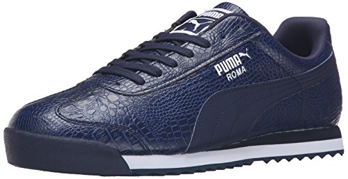 PUMA Men's Roma Basic Sneaker, Peacoat/Twilight Blue, 8 M US
