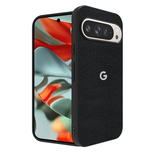 Image of RIGGEAR Sleek Back Cover Case Compatible with Google Pixel 9 Pro XL (TPU+PC |Leather Grain)