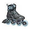 Rollerblade Macroblade 84 BOA Women’s, Adult Fitness Inline Skate, Black & Powder Blue, Performance Inline Skates