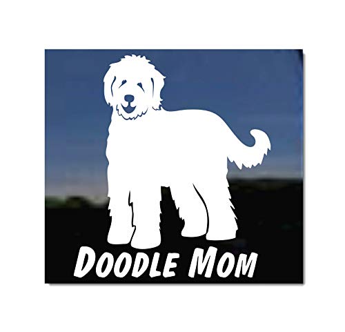 Doodle Mom - Labradoodle Goldendoodle Vinyl Window Decal Dog Sticker