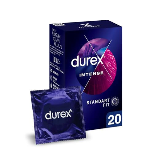 Intense Uyarıcı Jelli ve Tırtıklı Prezervatif, 20'li (1 x 20 Adet)