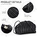 Imagen de Syrads Dumpling Bag para mujer Cloud Handbag Clutch Pury y bolso fruncido con correa de hombro desmontable