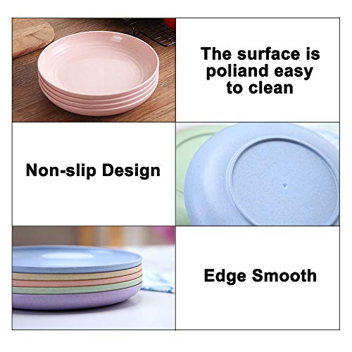 5.9 Inch Appetizer Dinner Plates, Small Serving Cake Dessert Plates, Salad Plates, Charcuterie Accessories, Dipping Sauce Plate, Assorted Colors Dinnerware set of 5, Dishwasher Safe - Image 5