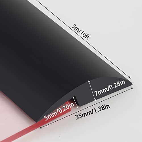 Peel and Stick Floor Transition Strip, Carpet to Tile Transition Edging Trim Suitable for Doorways Threshold (Cover Height Within 5mm) - Image 3