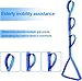 41 Inch Leg Lifter, Leg Lifter After Hip Replacement, Leg Lifter for After Knee Surgery, Leg Lifter Strap Rigid with Multi Loops, Leg Lifters Getting Legs in and Out of Bed, Car, Couch, Wheelchair