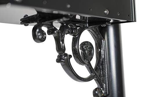 Addresses Of Distinction Avenues Large Mailbox & Post – Black Rust Resistant Metal Mailbox System – Includes Address Plaque, Scroll & Mounting Hardware - Powder Coated Aluminum Base With Ball Finial #TOP5