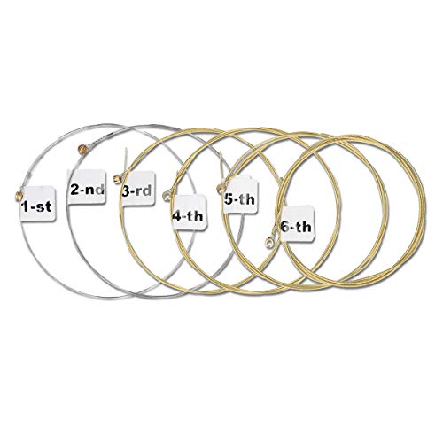 kwmobile 6x Corde Guitare Folk et Acoustique – Jeu de 6 Cordes en Acier pour Guitare – Cordes Numérotées avec Épaisseurs… - Les Beatles, Paul McCartney, John Lennon, RIngo Starr, George Harrison kwmobile 6x Corde Guitare Folk et Acoustique - Jeu de 6 Cordes en Acier pour Guitare - Cordes Numérotées avec Épaisseurs… – Image 6