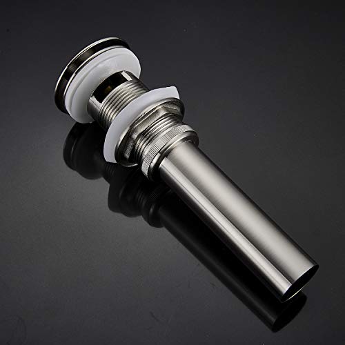 Senlesen Bathroom Faucet Vessel Vanity Sink Pop up Drain Stopper with Overflow Brushed Nickel