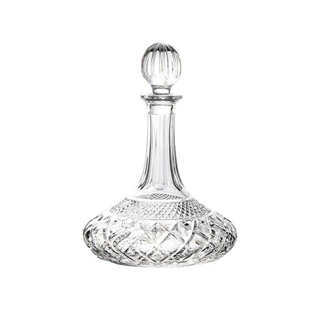 birene Decanter Decanter for Vino a Cascata con Coperchio, caraffa in Cristallo Scintillante for Uso Domestico