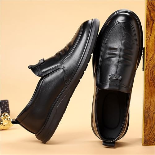 Men's Genuine Leather Slip-On Shoes Spring Arrival Casual Business Loafers for Men Soft Sole Driving Shoes2