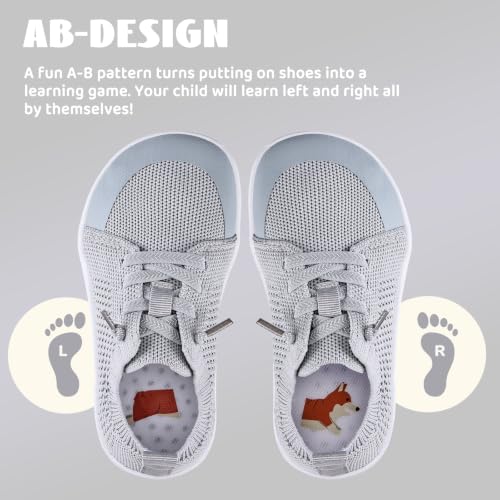 Image of WateLves Toddler Little Kids Wide Barefoot Shoes Boys Girls Minimalist Sneakers Lightweight Breathable Walking Shoes | Naturally Splay | Flexible Fit