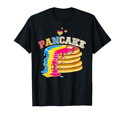 Pansexual, Pfannkuchen, Frühstück, Essen, Wortspiel, Pan Pride, Flagge, LGBTQ T-Shirt