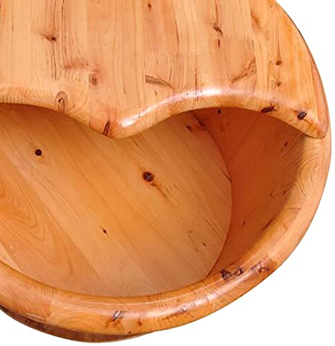 Spa de pies natural de madera con tapa 25 cm miniatura 5