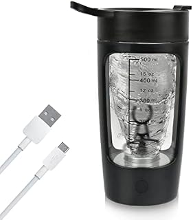 Electric Shaker Bottle,20oz(600ml) Electric Protein Shaker Bottle,Rechargeable Protein Shaker Bottle BPA Free,Blender Bottle Portable Shaker Mixer Cup Sports Supplements Shaker for Protein Coffee Milk