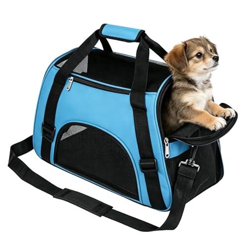 Sac de Transport Chien Chat en Oxford Sac à Main des Animaux de Compagnie par Avion et Voiture...