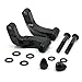 Motorcycle Mirrors Mount Adapter For Harley Fat Bob Softail Dyna Cvo Softail Low Rider Blac
