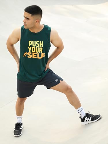 Image of CHKOKKO Men Gym Tank Regular Fit Tops Sports Sleeveless Vest