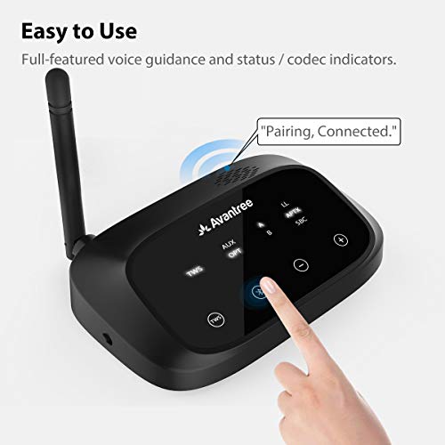 Avantree Rc500 Long Range Bluetooth Receiver For Home Stereo And Old Av Receiver, Aptx Low Latency, Digital Optical Aux Rca Supported, Voice Prompt, Wireless Audio Adapter For Wired Vintage Speakers #TOP5