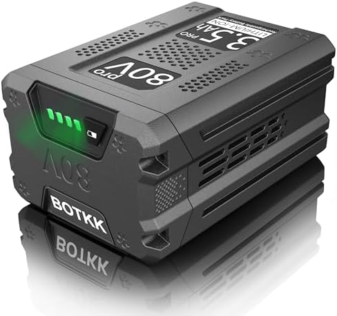 80 Volt Battery for Lawn Mower - Which One Will Power Your Mowing Dreams? 4 BOTKK Upgraded 80V 3.5Ah Replacement for Greenworks 80V Battery GBA80250 GBA80200 GBA80400 GBA80500 Compatible with Greenworks 80V Tools