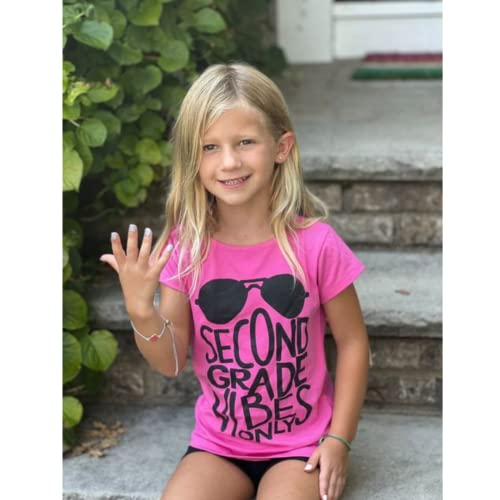 Image of Unique Baby Boys 2nd Grade Vibes Only Back to School T Shirt
