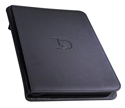 Topdeck 500 Card Pocket Binder Pro | 9 Pocket Trading Cards Album | Side Load Sleeves | Pokemon/Mtg/Yugioh/Tcg Folder | Trading & Sports Holder | (Black) #TOP1