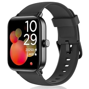 Tensky Smartwatch Herren Damen mit Telefonfunktion 1.8″ Fitnessuhr mit Alexa, Herzfrequenz SpO2 Stress Schlafmonitor Smart Watch, 110 Sportmodi IP68 Wasserdicht Schrittzähler Uhr für Android iOS