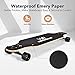 Windrunner 41 inch Freeride Longboard Skateboard,8-Ply Natural Maple Drop Through Freestyle Complete Skateboard Cruiser Pintail for Cruising,Carving,Free-Style and Downhill,Black and White Case