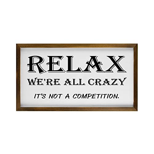 Panneau mural en bois noble de style rustique Relax mesurant 30 x 55 cm
