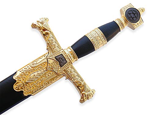 Medieval Middle Ages Sword & Matching Scabbard 33 inch Overall with 23