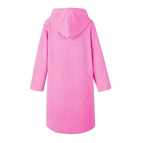 Image of MissShorthair Hooded Towel Robe for Kid, Zipper Beach Cover Up, Swim Changing Robe for Boy, Girls Bath Towelling Poncho