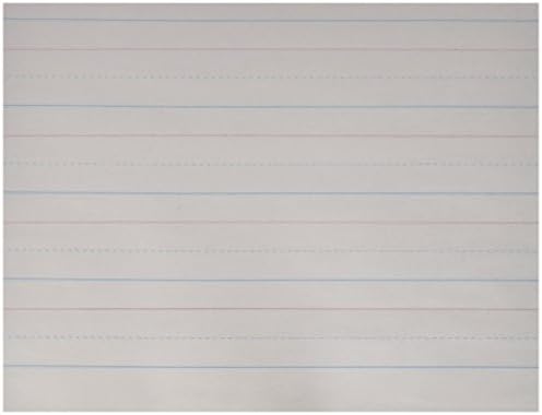 School Smart Zaner-Bloser Paper, 1-1/8 Inch Ruled, 10-1/2 x 8 Inches, 500 Sheets, White - 085328
