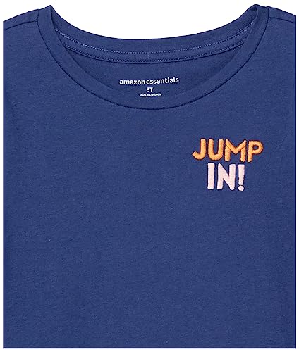 Image of Amazon Essentials Girls and Toddlers' Cotton Long-Sleeve Tunic T-Shirts, Pack of 3