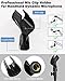 Mictop 2 Pack Desktop Mic Stand, Portable Foldable Tripod with Mic Clip Holder, Adjustable Microphone Stand For Dynamic Microphone.