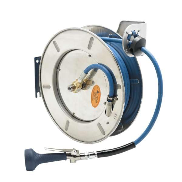 T&S Brass B-7142-08M Open SS Reel with B-0108, 3/8" x 50'