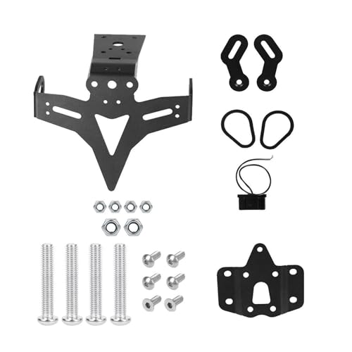 BTCTLPLMKK For MT-07 2013-2018 バイク用ナンバープレートホルダー フェンダーエリミネーターブラケット バイク用 ナンバープレートステー(No standard)