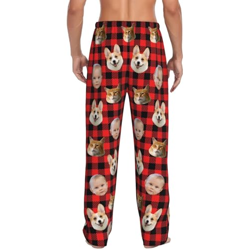 Personalized Pajama Pants Unisex Custom Funny Pajamas Pants With Photo Text Personalized Gifts for Christmas, Birthday2