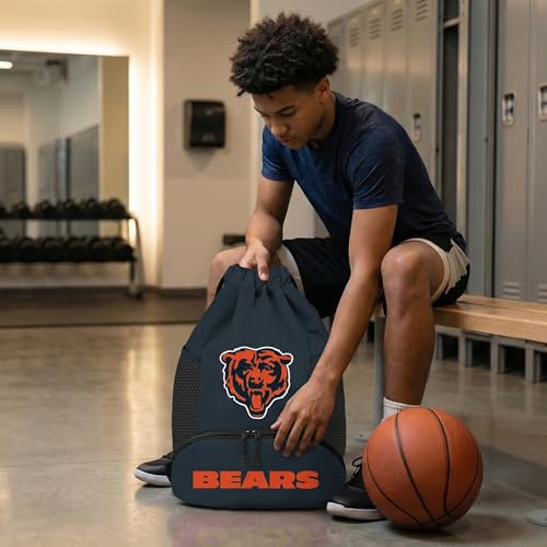 Image of NFL Chicago Bears Cinch Bag - Standard Logo Drawstring Backpack
