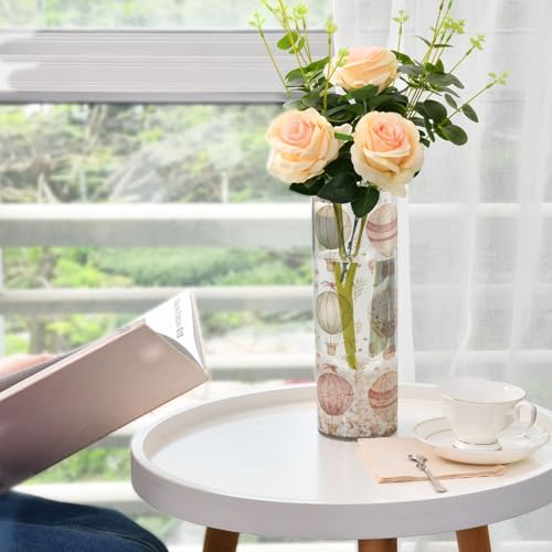 Vase aquarelle montgolfière en plastique incassable pour bouquet - 7