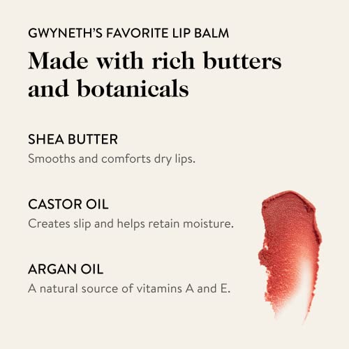 Goop Beauty Rose Tinted Lip Balm | Clean Moisturizing Lip Balm For Chapped, Cracked & Dry Lips | Sheer Rose Color| 0.16 Oz | Nourishing, Soothing, Hydrating Lip Balm | Petroleum & Paraben Free #TOP3