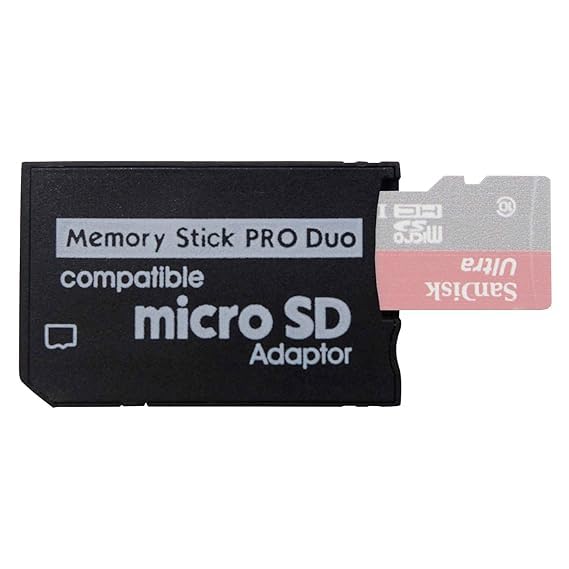 PSP Memory Stick Adapter, Micro SD to Memory Stick PRO Duo Magic Gate Card for Sony PlayStation Portable, Camera, Handycam-image-31