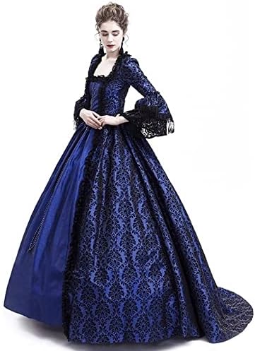 STIOEDYUAN womens Women's Medieval Queen Vitorian Dress Medieval